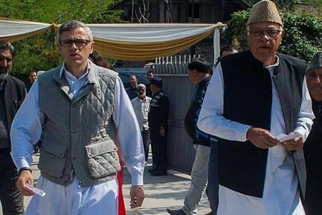Dr. Farooq, Omar greet people on Eid-ul-Fitr